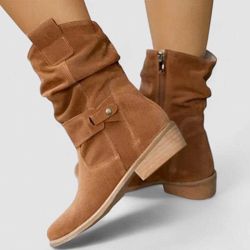 Suede Orthopedic Ankle Boots