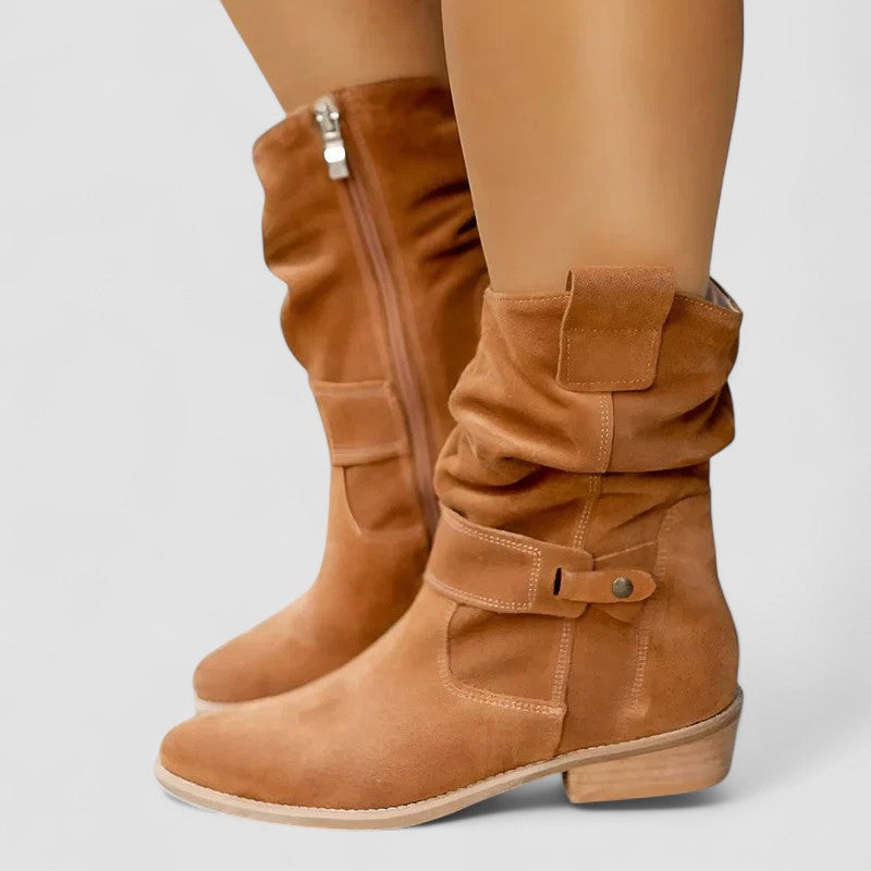 Suede Orthopedic Ankle Boots