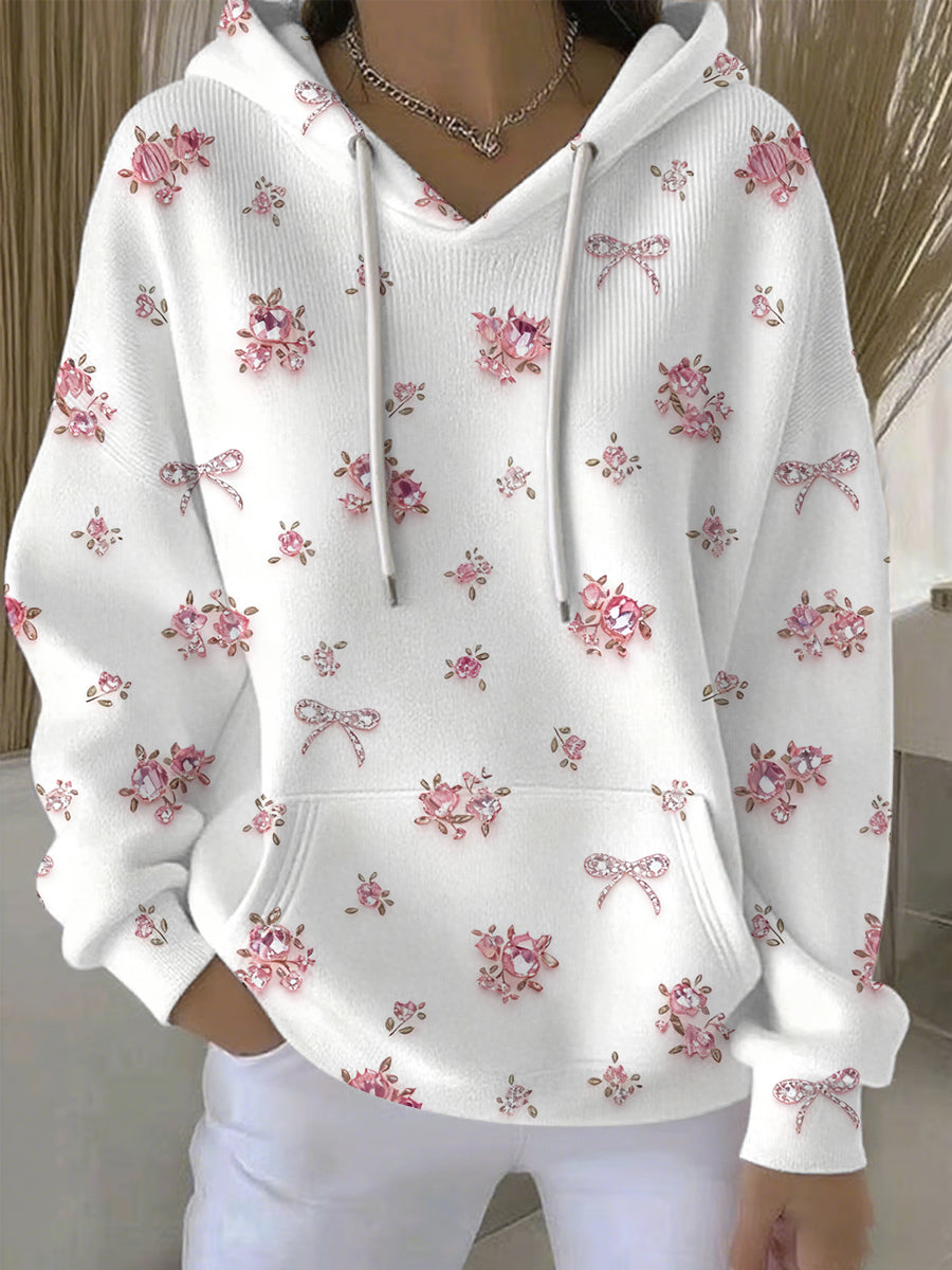 Blossom™ - Women's Pink Floral Hoodie for Breast Cancer Awareness