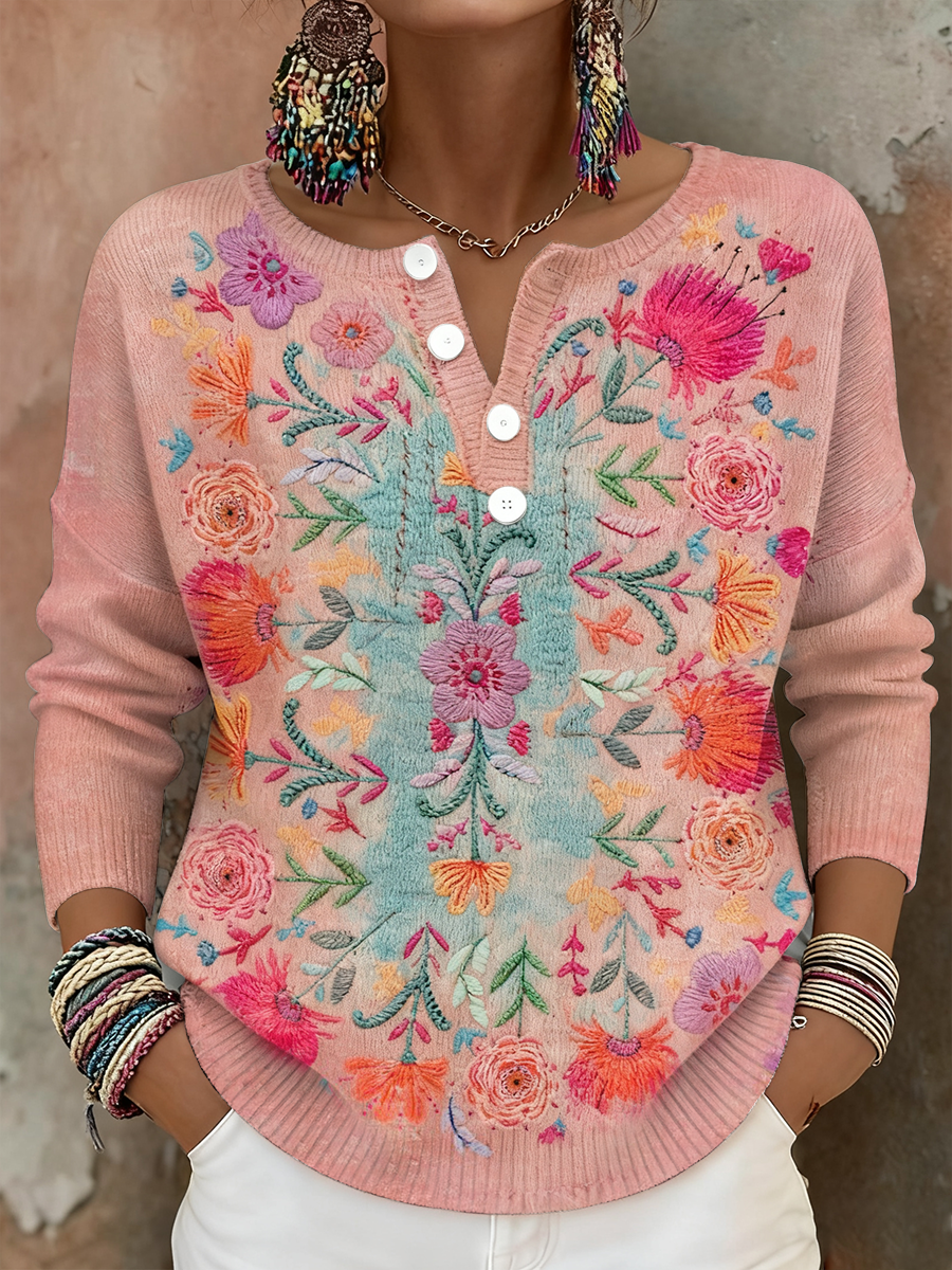 FloraBelle™ - Women's Bohemian Floral Art Tops