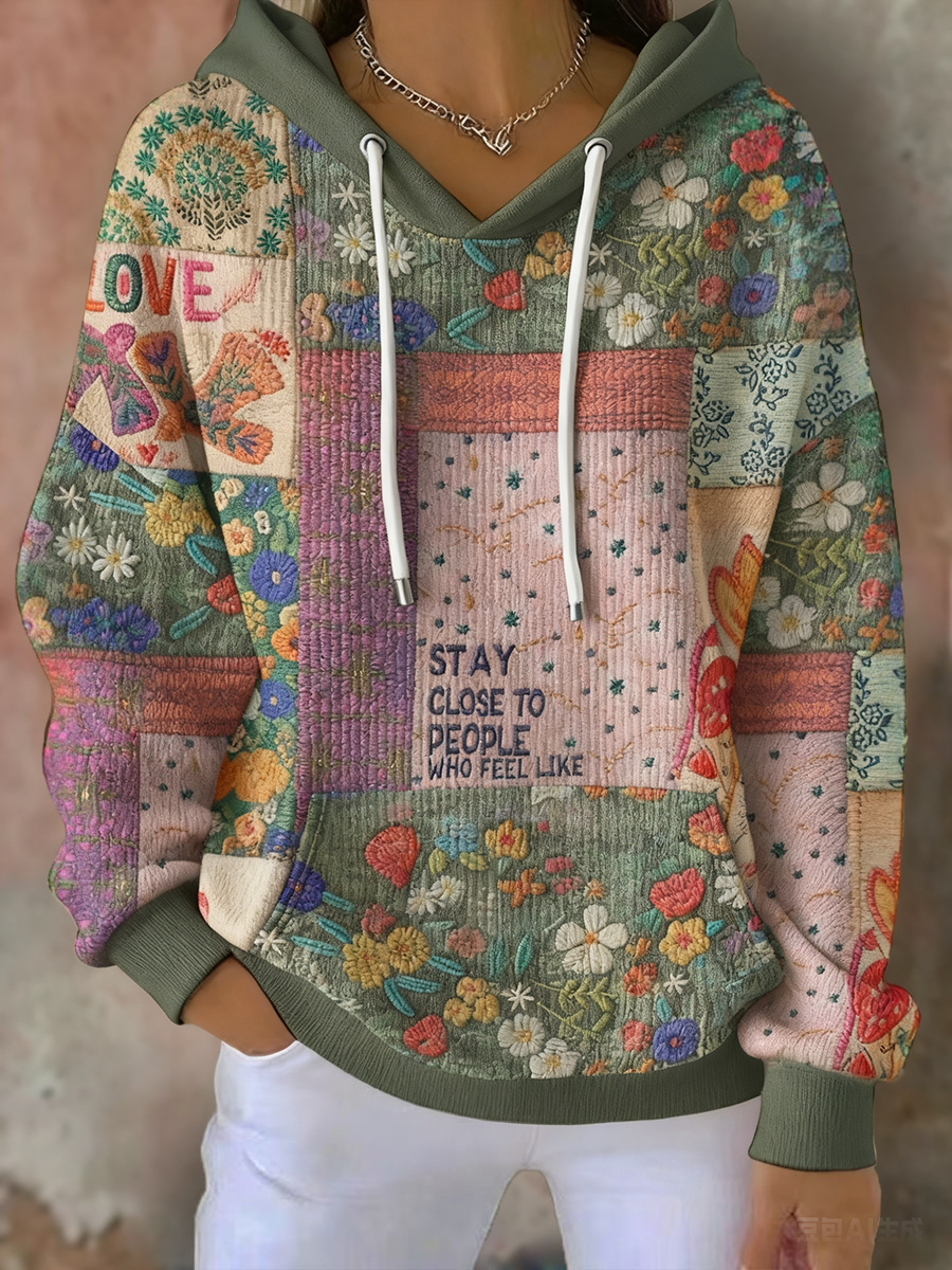 Floral Dream™ - Women's Bohemian Art Hoodie